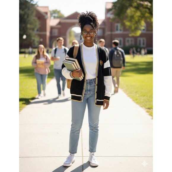 Vtg Active Elements Women’s Blue Long Sleeve Cardigan Size M Cozy Retro Knit - Picture 1 of 7